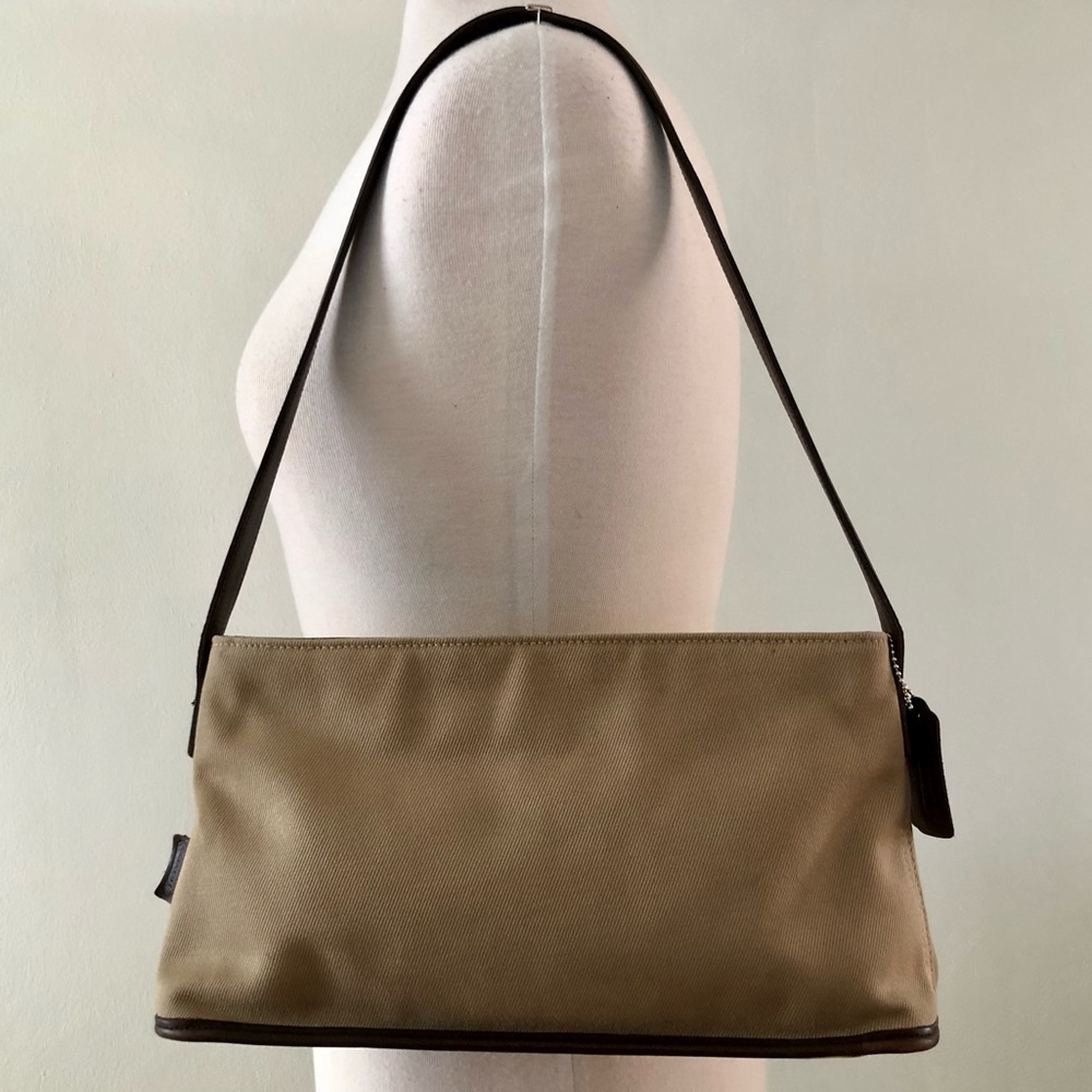 Vintage Leather and Canvas Coach bag